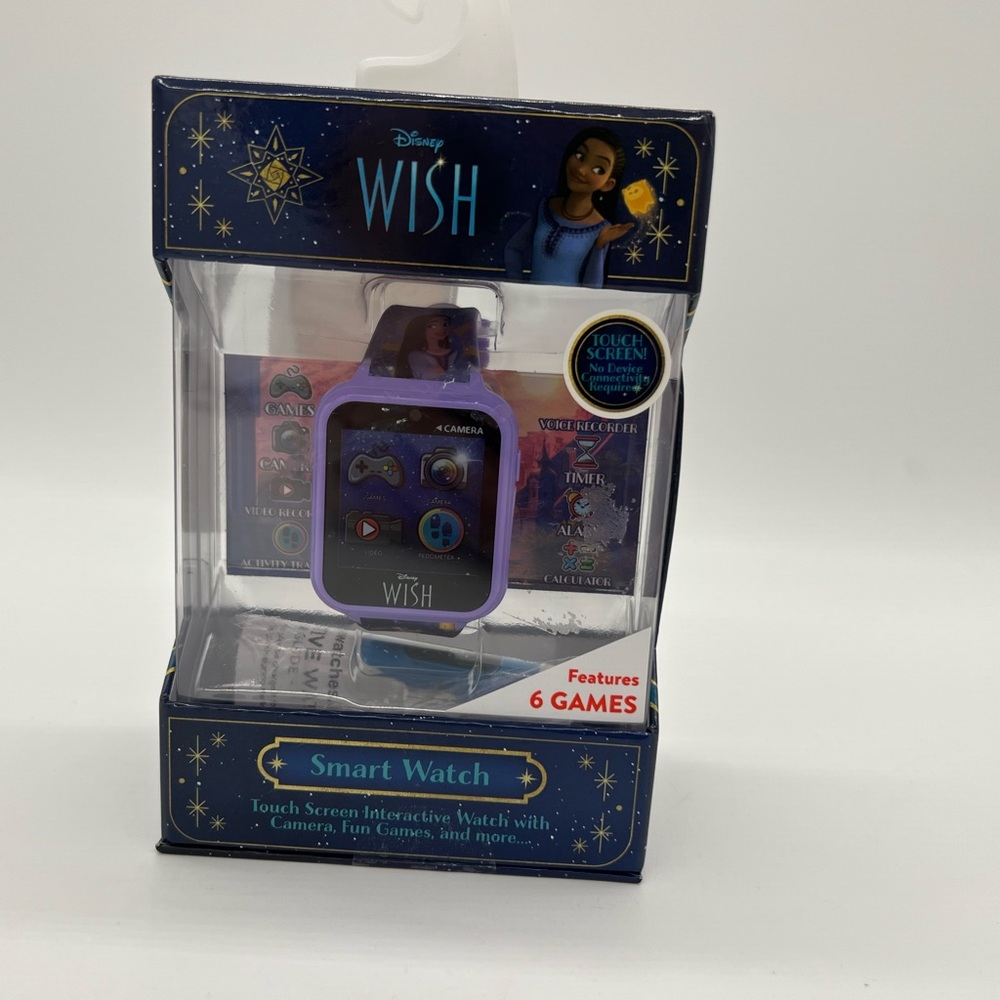✨ Girls' Disney WISH Touch Screen Interactive Smart Watch Purple NEW SEALED 🌟